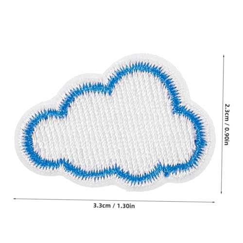 Beatifufu 12 Stück Teiliges DIY Bügelflicken Wolkenform Gestickte Applikationen für Kleidung Jeans Jacken Rucksäcke Langlebige Aufnäher zum Aufbügeln Kreative Stoffverzierung Beatifufu 12 Stück Teiliges DIY Bügelflicken Wolkenform Gestickte Applikationen für Kleidung Jeans Jacken Rucksäcke Langlebige Aufnäher zum Aufbügeln Kreative Stoffverzierung von Beatifufu