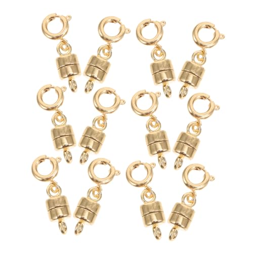 Beatifufu 12 Stück Teiliges Magnetisches Schmuckverschluss- Einfache Diy-verbindungselemente für Halsketten Armbänder und Fußkettchen Stilvolle Goldfarbene Verlängerer und Karabiner für Beatifufu 12 Stück Teiliges Magnetisches Schmuckverschluss- Einfache Diy-verbindungselemente für Halsketten Armbänder und Fußkettchen Stilvolle Goldfarbene Verlängerer und Karabiner für von Beatifufu