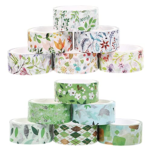 Beatifufu 12Rollen Dekorative Washi Tapes Ästhetische Klebebänder für Scrapbooking DIY Journaling und Geschenkpapiere Vielseitige Muster für Verschiedene Anlässe Leicht Abreißbar Beatifufu 12Rollen Dekorative Washi Tapes Ästhetische Klebebänder für Scrapbooking DIY Journaling und Geschenkpapiere Vielseitige Muster für Verschiedene Anlässe Leicht Abreißbar von Beatifufu