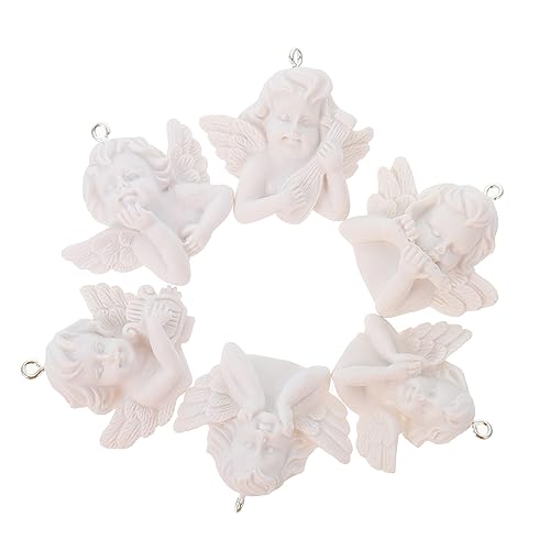 Beatifufu 12Stücke Engel Charms Schlüsselanhänger für DIY Bastelarbeiten Hochwertige Harz Ornamente für Schmuckherstellung Handyhüllen und von Beatifufu