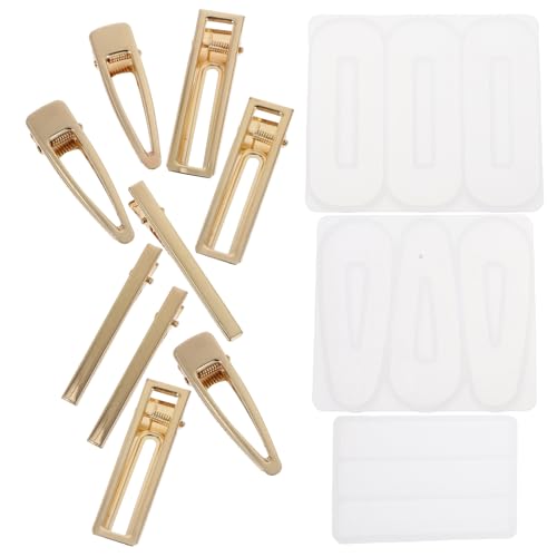 Beatifufu 12Stücke Teiliges DIY Silikonformen Set für Haarnadeln und Schmuck Epoxidharz Gießformen für Haarklammern Ohrringe und Anhänger für Bastelprojekte von Beatifufu