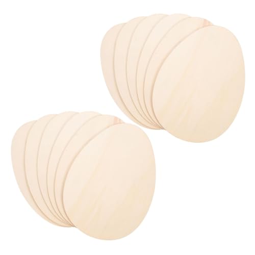Beatifufu 12pcs Unvollendete Holz Osterei Ornamente Osterhandwerk Holzausschnitte Urlaubshandwerk Eierformen Für Osterhof Hausdekorationen von Beatifufu