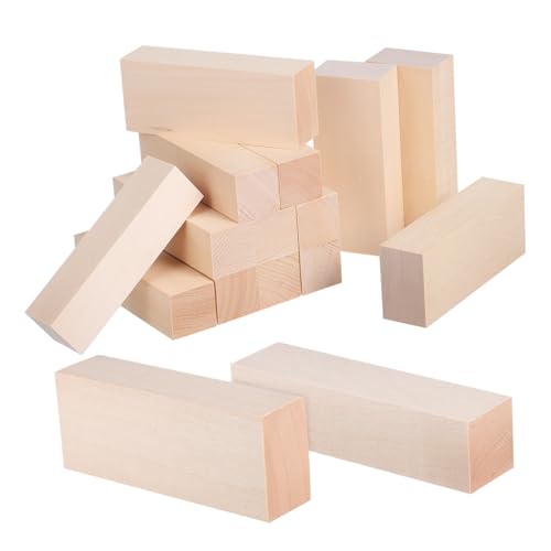 Beatifufu 14 Stk. Teiliges Quadratische Holzleisten Naturbelassenem Lindenholz Stabile Bastelstäbe Vielseitig für Diy Projekte Bilderrahmen und Möbel Robuste Holzstücke von Beatifufu