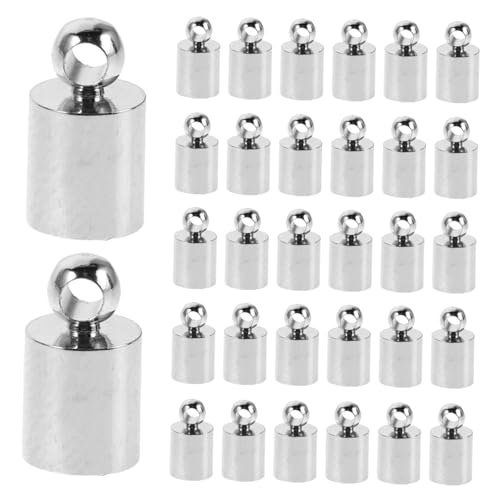 Beatifufu 150 Stück Kupfer Schmuck Endkappen für Halsketten Armbänder Korrosionsbeständige Glänzende Verbindungsstücke für DIY Schmuckherstellung Kappen für Quasten und Schlüsselanhänger von Beatifufu