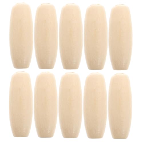 Beatifufu 150 Stück Ovale Holzperlen aus Robustem Ahornholz mit DIY Schmuckherstellung Natürliche Spacer Perlen für Bastelprojekte Auffädeln und Dekoration von Beatifufu