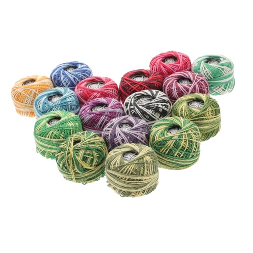 Beatifufu 16 Rollen Teiliges Stickgarn Set Bunte Baumwolle Stickfaden pro Langlebig für Kreuzstich DIY Handarbeit Zubehör für Anfänger und Heimdekoration von Beatifufu
