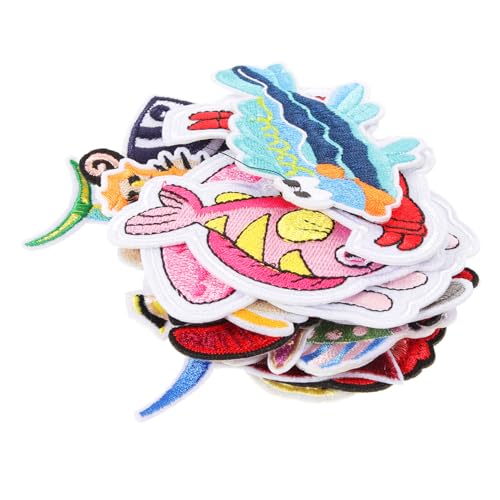 Beatifufu 16 Stück Teiliges Bügelflicken Niedlichen Bestickten Meeres Motiven Waschbare Kleidungsaufnäher zum Aufbügeln und Nähen Reparaturfähige DIY Applikationen für Jeans Jacken Beatifufu 16 Stück Teiliges Bügelflicken Niedlichen Bestickten Meeres Motiven Waschbare Kleidungsaufnäher zum Aufbügeln und Nähen Reparaturfähige DIY Applikationen für Jeans Jacken von Beatifufu