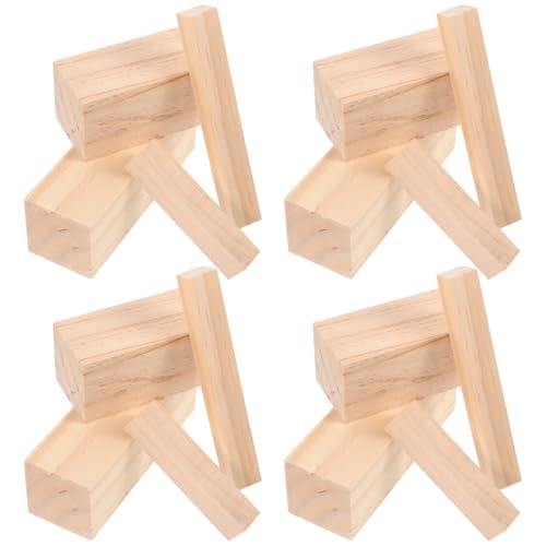 Beatifufu 16 Stück Teiliges Holzblöcke Massivem Holz Unbehandelte Schnitzholz für DIY Projekte für Anfänger Schnitzen und Basteln von Beatifufu