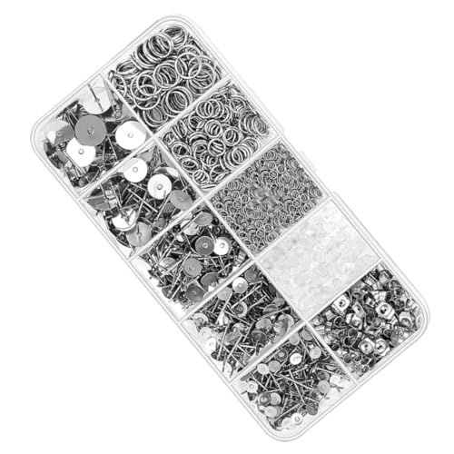 Beatifufu 1650 Stück Teiliges Ohrstecker aus Edelstahl für DIY Schmuckherstellung Hypoallergene Ohrstecker mit Ohrmuttern und Jump Rings Vielseitiges Ohrschmuck Zubehör für Individuelles Beatifufu 1650 Stück Teiliges Ohrstecker aus Edelstahl für DIY Schmuckherstellung Hypoallergene Ohrstecker mit Ohrmuttern und Jump Rings Vielseitiges Ohrschmuck Zubehör für Individuelles von Beatifufu