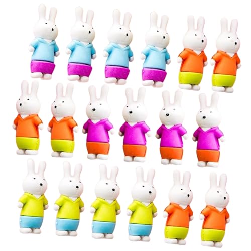 Beatifufu 18 Stück Teiliges Kaninchen Radiergummi für Bunte Cartoon Tier motive Sichere Gummiqualität Vielseitig als Schulmaterial Partygeschenk und Geeignet Zufällige Farbe Zufällige Farbe von Beatifufu
