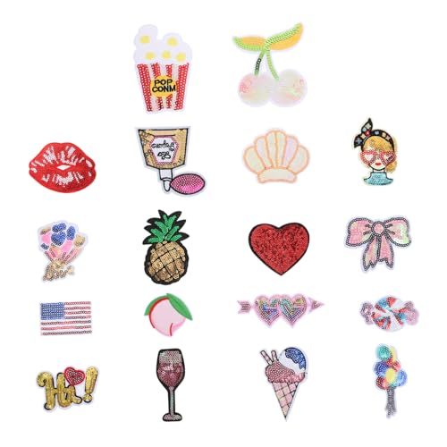 Beatifufu 18Stücke Stickerei Applikationen Patches für Kleidung DIY Zubehör Mehrfarbige Flicken zum Aufnähen für Kleider Taschen Jeans und Projekte Beatifufu 18Stücke Stickerei Applikationen Patches für Kleidung DIY Zubehör Mehrfarbige Flicken zum Aufnähen für Kleider Taschen Jeans und Projekte von Beatifufu