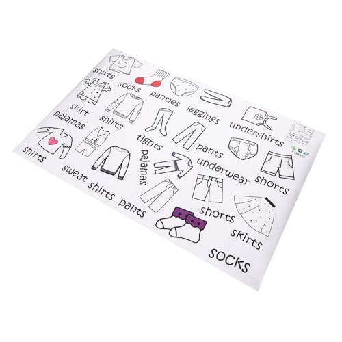 Beatifufu 1Blatt Kleidungsetiketten für Aufbewahrung Selbstklebende Klassifizierungsetiketten für Kinderkleidung zur Individuellen Raumgestaltung von Beatifufu