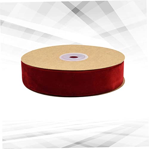 Beatifufu 1Rolle Breites Samtband nicht Elastisch Geschenkverpackungsband Rot für DIY Dekoration Kleidung Schleifen und Bastelprojekte Langlebig von Beatifufu