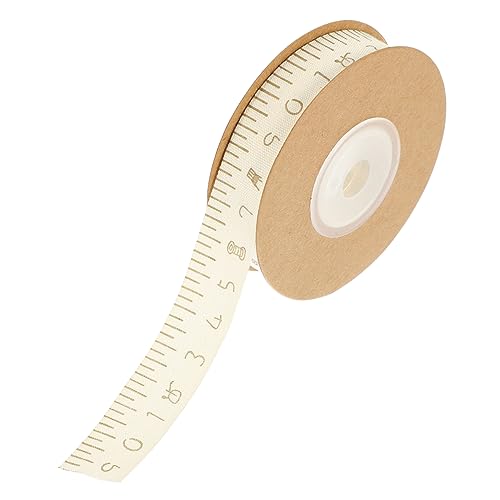 Beatifufu 1Rolle DIY Geschenkverpackungsband Baumwolle mit Maßstab Vielseitiges Band für Handwerk Blumenverpackung und Scrapbooking Langlebig und Praktisch von Beatifufu