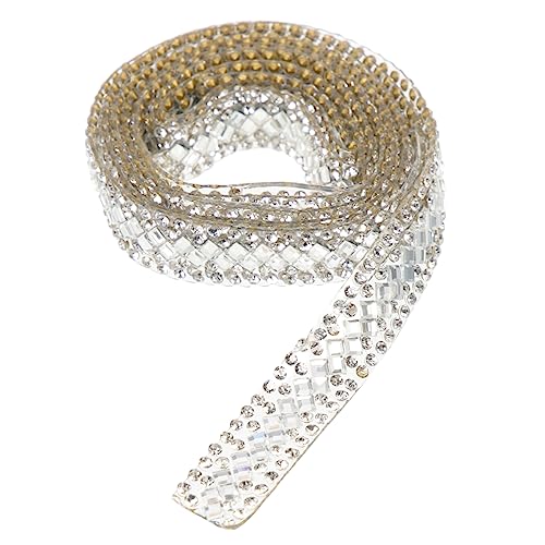 Beatifufu 1Rolle Selbstklebendes Strassband für DIY Kleidung Bling Rhinestone Rolle Kostümverkleidung und Handwerksmaterialien für Hochzeiten und Besondere Anlässe von Beatifufu