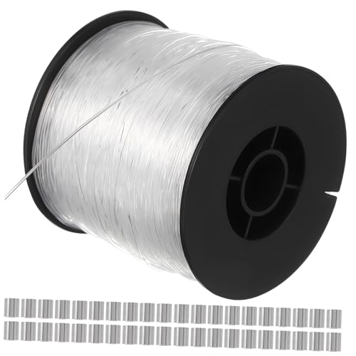 Beatifufu 1Satz Nylonfaden für Armbänder und Bastelarbeiten Transparente Angelschnur Unsichtbar Hohe Zugfestigkeit für Dekorationen und Angelzubehör von Beatifufu