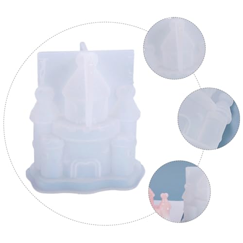 Beatifufu 1Stück Silikonform Schloss Design für DIY Handwerk Flexible und Hochtransparente Gießform für Bastelprojekte Perfektes für Dekorationselement von Beatifufu