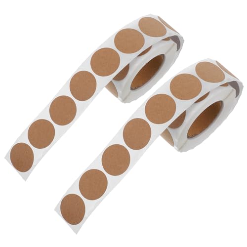 Beatifufu 2 Rollen Braune Kraftpapier Dichtungsaufkleber Je Selbstklebend Permanente Haftung Runde DIY Backetiketten für Geschenkverpackung Büro Basteln Vielseitige Dekoration Beatifufu 2 Rollen Braune Kraftpapier Dichtungsaufkleber Je Selbstklebend Permanente Haftung Runde DIY Backetiketten für Geschenkverpackung Büro Basteln Vielseitige Dekoration von Beatifufu