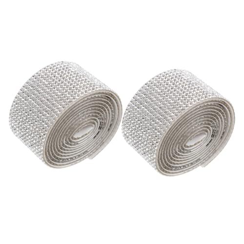 Beatifufu 2 Rollen Selbstklebende Strassband Breit DIY Strasssteine Aufkleber für Textilien Dekoration Glitzerband für Haushalt und Bastelarbeiten Beatifufu 2 Rollen Selbstklebende Strassband Breit DIY Strasssteine Aufkleber für Textilien Dekoration Glitzerband für Haushalt und Bastelarbeiten von Beatifufu