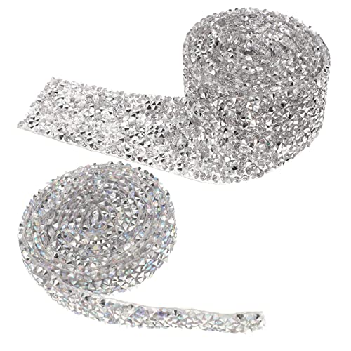 Beatifufu 2 Rollen Selbstklebendes Strassband Silberfarbenes Ab Farbiges Dekoband Stark Haftendes Strassband für Kleidung Schuhe DIY Basteln und Handyzubehör Beatifufu 2 Rollen Selbstklebendes Strassband Silberfarbenes Ab Farbiges Dekoband Stark Haftendes Strassband für Kleidung Schuhe DIY Basteln und Handyzubehör von Beatifufu