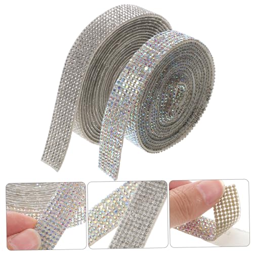 Beatifufu 2 Rollen Selbstklebendes Strassstein Band Crystal Rhinestone Dekorationsstreifen Glitzersteine Klebeband für DIY Schmuck Kleidung Handy Auto Verschönerung Beatifufu 2 Rollen Selbstklebendes Strassstein Band Crystal Rhinestone Dekorationsstreifen Glitzersteine Klebeband für DIY Schmuck Kleidung Handy Auto Verschönerung von Beatifufu