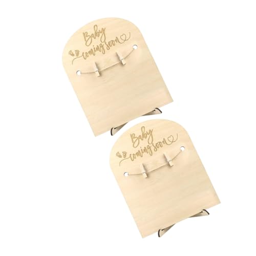 Beatifufu 2 Sätze Holzgeburtsankündigungsschild mit Ständer und Clips Einzigartige für Neugeborene Geschenkidee zur Babyparty und Dekorative Wandgestaltung Beatifufu 2 Sätze Holzgeburtsankündigungsschild mit Ständer und Clips Einzigartige für Neugeborene Geschenkidee zur Babyparty und Dekorative Wandgestaltung von Beatifufu