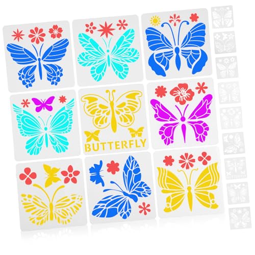 Beatifufu 2 Sätze Teiliges Schmetterling schablonen Flexiblem Material Wiederverwendbare Malvorlagen für DIY Bastelarbeiten Kreative Wand Geschenkdekoration Einfach zu Reinigen und Beatifufu 2 Sätze Teiliges Schmetterling schablonen Flexiblem Material Wiederverwendbare Malvorlagen für DIY Bastelarbeiten Kreative Wand Geschenkdekoration Einfach zu Reinigen und von Beatifufu