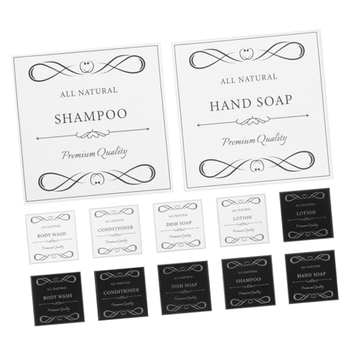 Beatifufu 2 Satz Wasserfeste Seifenspender Etiketten Teiliges Vinyl Aufkleber für Handseife Shampoo Lotion Flaschen Selbstklebend Vielseitig für Bad Küche Diy Design Wasserbeständig Beatifufu 2 Satz Wasserfeste Seifenspender Etiketten Teiliges Vinyl Aufkleber für Handseife Shampoo Lotion Flaschen Selbstklebend Vielseitig für Bad Küche Diy Design Wasserbeständig von Beatifufu