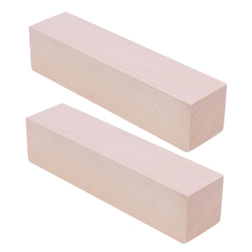 Beatifufu 2 Stück Basswood Schnitzholz Unbehandelte Holzblöcke Rechteckige Holzklötzchen zum Basteln DIY Carving Projekte Weiches Holz für Holzschnitzen Beatifufu 2 Stück Basswood Schnitzholz Unbehandelte Holzblöcke Rechteckige Holzklötzchen zum Basteln DIY Carving Projekte Weiches Holz für Holzschnitzen von Beatifufu