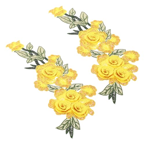 Beatifufu 2 Stück Bestickte Blumen Patches Gelb Wasserlösliche DIY Stoffapplikationen zum Aufnähen Aufbügeln Modische Reparatur accessoires für Kleidung Taschen Hüte Schuhe Beatifufu 2 Stück Bestickte Blumen Patches Gelb Wasserlösliche DIY Stoffapplikationen zum Aufnähen Aufbügeln Modische Reparatur accessoires für Kleidung Taschen Hüte Schuhe von Beatifufu