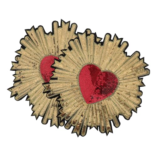 Beatifufu 2 Stück Bestickte Herz patches mit Pailletten Selbstklebende Applikationen für Kleidung Handtaschen und Schuhe Langlebig Farbecht Praktisch zum Abdecken von Flecken und Löchern Beatifufu 2 Stück Bestickte Herz patches mit Pailletten Selbstklebende Applikationen für Kleidung Handtaschen und Schuhe Langlebig Farbecht Praktisch zum Abdecken von Flecken und Löchern von Beatifufu