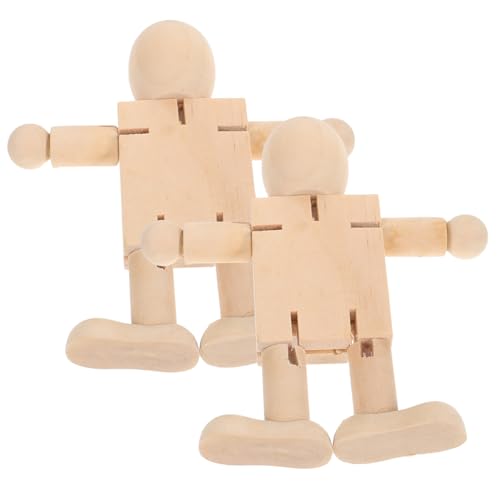 Beatifufu 2 Stück DIY Holzfiguren Naturbelassene Glatte Holzpuppen mit Beweglichen Gelenken für Bastelprojekte Bemalbare Tischdekoration und Kreative Heimornamente Beatifufu 2 Stück DIY Holzfiguren Naturbelassene Glatte Holzpuppen mit Beweglichen Gelenken für Bastelprojekte Bemalbare Tischdekoration und Kreative Heimornamente von Beatifufu