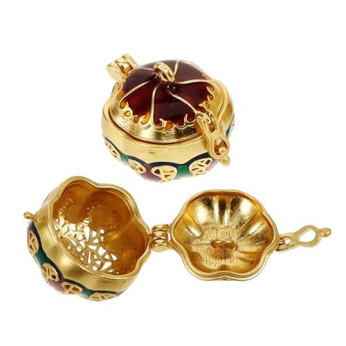 Beatifufu 2 Stück Dekorativer Aufklappbarer Duftanhänger aus Metall Pumpkin Aroma Diffuser Pendant zum Befüllen Kompakt und Robust als Geschenk für Frauen und DIY Aromatherapie Zubehör Beatifufu 2 Stück Dekorativer Aufklappbarer Duftanhänger aus Metall Pumpkin Aroma Diffuser Pendant zum Befüllen Kompakt und Robust als Geschenk für Frauen und DIY Aromatherapie Zubehör von Beatifufu