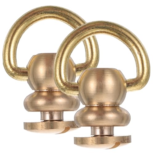 Beatifufu 2 Stück Drehbare Messing D Ringe mit Nieten Vielseitige Lederhandtaschen und Rucksack Zubehör Stabile Schraubnieten für DIY Lederarbeiten Leicht und Kompakt für Gürtel und Taschen Beatifufu 2 Stück Drehbare Messing D Ringe mit Nieten Vielseitige Lederhandtaschen und Rucksack Zubehör Stabile Schraubnieten für DIY Lederarbeiten Leicht und Kompakt für Gürtel und Taschen von Beatifufu