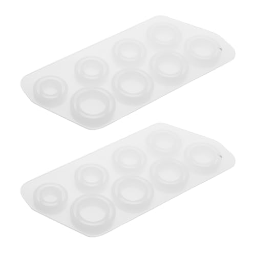 Beatifufu 2 Stück Gießformen für Schmuck aus Epoxidharz: Silikonformen für selbstgemachte Ringe und Dekorationen – Epoxidharz-Bastelform, DIY-Ringzubehör von Beatifufu