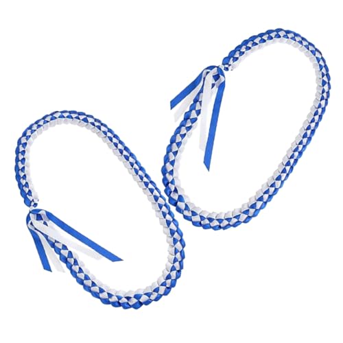 Beatifufu 2 Stück Graduierung Halskette Ehrenseil Abschlussband Woven Leis Halskette für Absolventen Geeignet für Schulabschlüsse und Feierlichkeiten Langlebig und Komfortabel für Fotos Beatifufu 2 Stück Graduierung Halskette Ehrenseil Abschlussband Woven Leis Halskette für Absolventen Geeignet für Schulabschlüsse und Feierlichkeiten Langlebig und Komfortabel für Fotos von Beatifufu