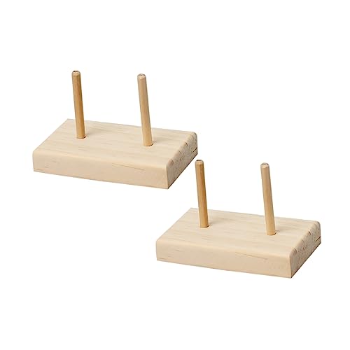 Beatifufu 2 Stück Holz Spulenhalter Praktischer Fadenständer für Nähen Quilten und Basteln DIY Zubehör für Effiziente Aufbewahrung von Garn und Spulen Beatifufu 2 Stück Holz Spulenhalter Praktischer Fadenständer für Nähen Quilten und Basteln DIY Zubehör für Effiziente Aufbewahrung von Garn und Spulen von Beatifufu