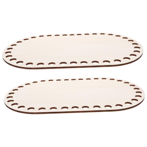 Beatifufu 2 Stück Korbboden aus Holz zum Häkeln Teiliges Ovale Stabile Tasche Bodengrundlage Robust Glatte Oberfläche für DIY Korbflechten und Handarbeiten Geeignet Beatifufu 2 Stück Korbboden aus Holz zum Häkeln Teiliges Ovale Stabile Tasche Bodengrundlage Robust Glatte Oberfläche für DIY Korbflechten und Handarbeiten Geeignet von Beatifufu