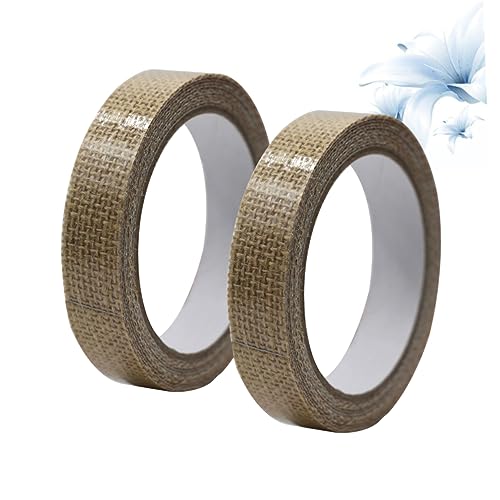 Beatifufu 2 Stück Leinen Klebeband Selbstklebendes Washi Tape für Scrapbooking DIY Bastelband Dekoratives Masking Tape für Karten Geschenke und Papierprojekte von Beatifufu
