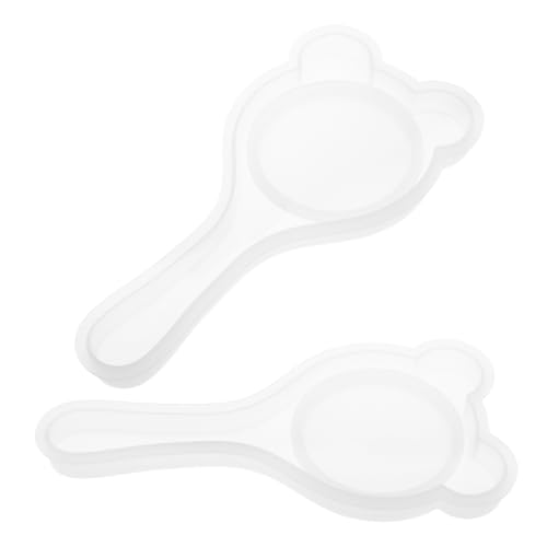 Beatifufu 2 Stück Silikon Haarbürsten Formen mit Bärenohren Diy Gießform für Haaraccessoires Wiederverwendbar für Epoxidharz Projekte und Heimdekoration von Beatifufu