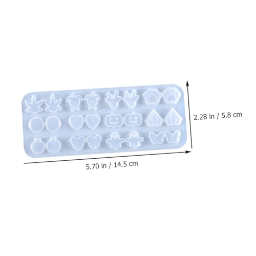 Beatifufu 2 Stück Silikon Ohrstecker Gießform Hohe Flexibilität Hohe Transparenz nicht Klebend DIY Ohrhänger Schmuckform Einfache Entformung Langlebig Kreative Tropfenform von Beatifufu