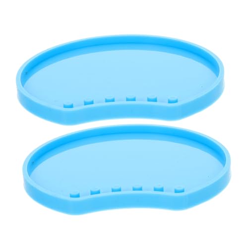 Beatifufu 2 Stück Silikonform Runde Ohrform DIY Form für Epoxidharz Basteln Leichte Langlebige Silikonform zum Dekorieren von Haarreifen und Schmuck Kompakt und Vielseitig Einsetzbar von Beatifufu