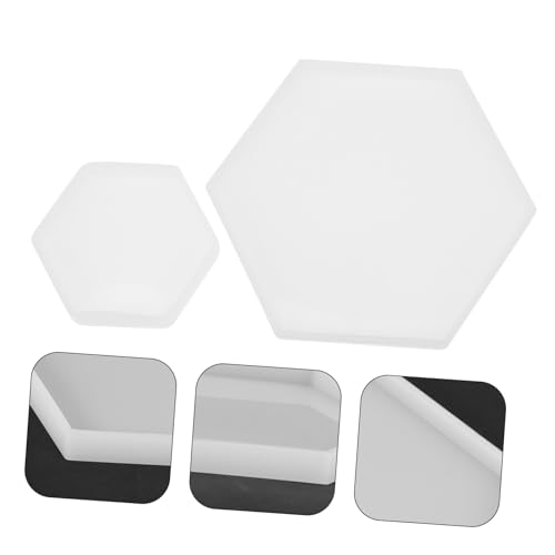 Beatifufu 2 Stück Silikonform Untersetzer Hexagon DIY Epoxidharz Gießform Langlebig Flexibel für Tischdekoration und Teetassenmatten Herstellung Beatifufu 2 Stück Silikonform Untersetzer Hexagon DIY Epoxidharz Gießform Langlebig Flexibel für Tischdekoration und Teetassenmatten Herstellung von Beatifufu