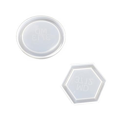Beatifufu 2 Stück Silikonform für DIY Tablett Kreative Gießform für Epoxidharz Runde und Sechseckige Schalen für Handwerk und Kunstprojekte Beatifufu 2 Stück Silikonform für DIY Tablett Kreative Gießform für Epoxidharz Runde und Sechseckige Schalen für Handwerk und Kunstprojekte von Beatifufu