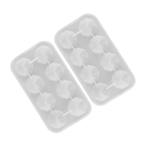 Beatifufu 2 Stück Silikonformen für Epoxidharz Basteln Facettierte Kristallform DIY Schmuckherstellung Wiederverwendbare Resin Gießform für Dekoration und Heimgestaltung von Beatifufu