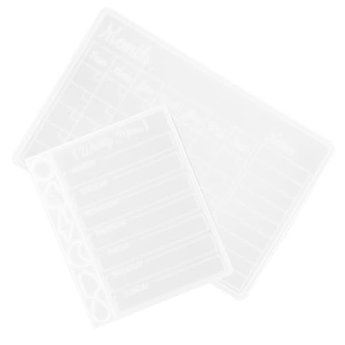 Beatifufu 2 Stück Teiliges DIY Silikon Kalenderform Flexible Gießform für Wochen Monatsplaner Leicht zu Reinigen Langlebig für Kreative Kalender Planerherstellung Beatifufu 2 Stück Teiliges DIY Silikon Kalenderform Flexible Gießform für Wochen Monatsplaner Leicht zu Reinigen Langlebig für Kreative Kalender Planerherstellung von Beatifufu