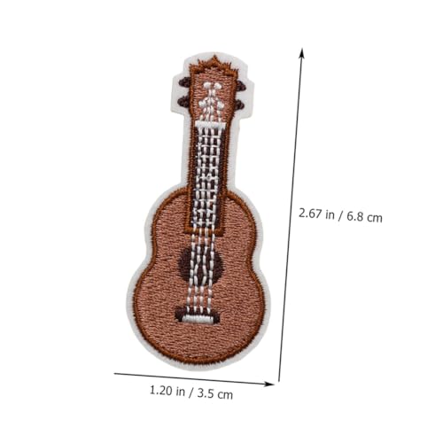 Beatifufu 2 Stück Teiliges Gitarren Design Aufnäher Patch zum Aufnähen DIY Dekoration für Kleidung Taschen Hüte Geeignet Kreative Nähaccessoires für Individuelle Bastelprojekte von Beatifufu
