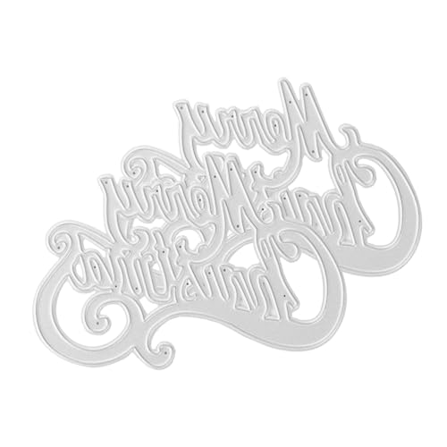 Beatifufu 2 Stück Teiliges Metall Prägeschablonen Weihnachtsbuchstaben Silber DIY Stanzformen für Papierkunst Scrapbooking Kartengestaltung und Bastelbedarf Glatte Kanten Vielseitig für Beatifufu 2 Stück Teiliges Metall Prägeschablonen Weihnachtsbuchstaben Silber DIY Stanzformen für Papierkunst Scrapbooking Kartengestaltung und Bastelbedarf Glatte Kanten Vielseitig für von Beatifufu