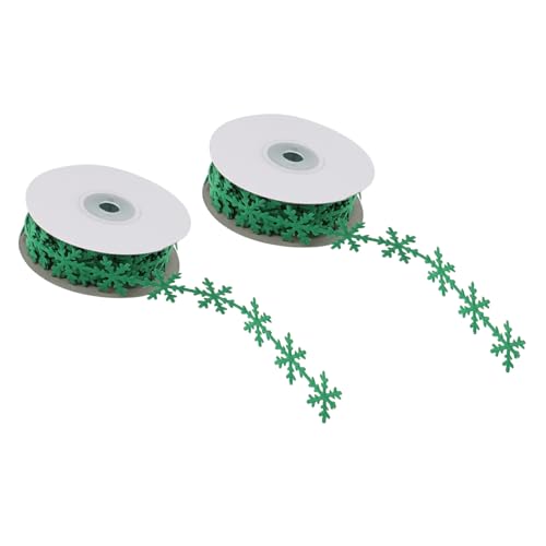 Beatifufu 2 Stück Teiliges Weihnachts Geschenkband mit Grünen Schneeflocken Glattes DIY Dekorationsband für Geschenke Party Accessoires und Festliche Bastelarbeiten Beatifufu 2 Stück Teiliges Weihnachts Geschenkband mit Grünen Schneeflocken Glattes DIY Dekorationsband für Geschenke Party Accessoires und Festliche Bastelarbeiten von Beatifufu