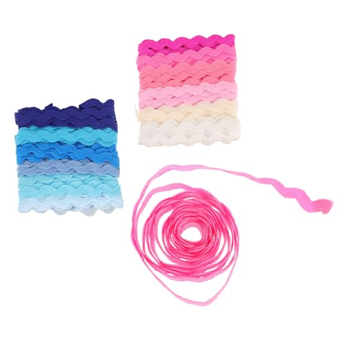 Beatifufu 2 Stück Teiliges Wellenband Geschenkband Dekoband für Basteln DIY Partygeschenke Farben pro Geschenkverpackung Schleifenband für Hochzeit Weihnachtsdeko von Beatifufu